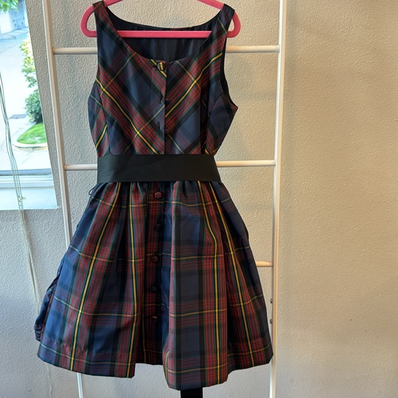 Ralph Lauren girls tartan Christmas holiday dress gown formal EUC!! Size 10 yrs - Picture 5 of 6